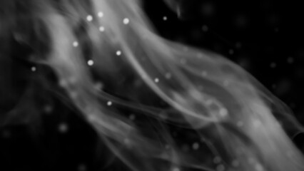 Wall Mural - blurred texture of burn fire with particles embers. blur flames on isolated black background. textur