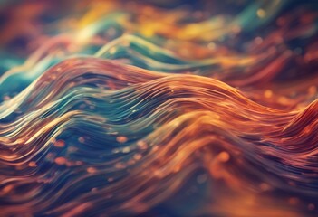 Wall Mural - background waves colors abstract vibrant colorful digital earth modern globe texture sky tropical wa