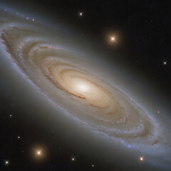 Wall Mural - Swirling Patterns of Stars and Dust in a Galaxy