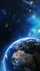 Wall Mural - world space background universe.