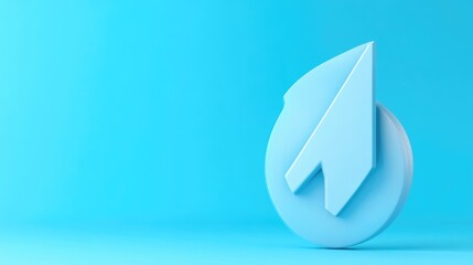 Light blue paper airplane icon on a light blue background