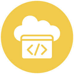 cloud coding icon