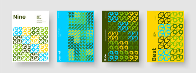 Wall Mural - geometric report design. creative background layout. abstract poster template. business presentation