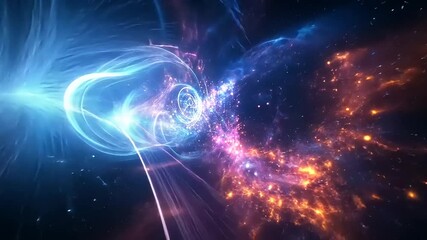 Wall Mural - Cosmic Dance: A Symphony of Light and Energy