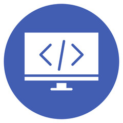 laptop coding icon