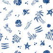 © 7nov.studio - seamless pattern with blue summer	vacation
