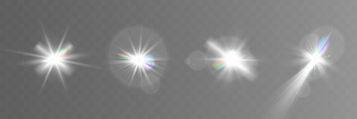 Wall Mural - light, sparkle, glow, star, shine, burst, effect, beam, glitter, flare, radiant, transparent, decora