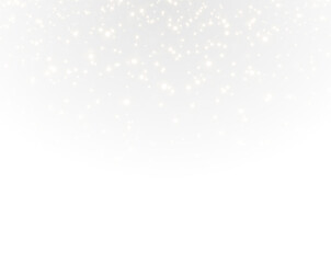 Fototapete -  festive PNG design with glittering Christmas effects, golden dust, and glowing particles. Ideal for holiday cards, celebrations, and decorations. Transparent PNG background for easy use