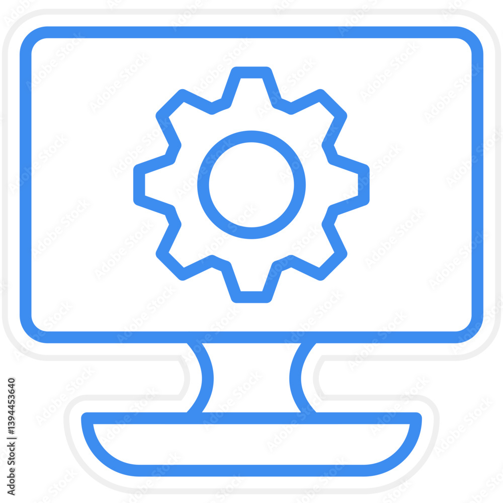 Digital Technology Icon Style