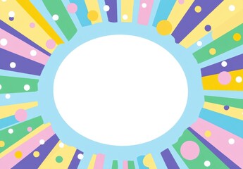 Poster - Colorful Oval Frame Design