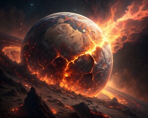 earth in space colorful planet galaxy