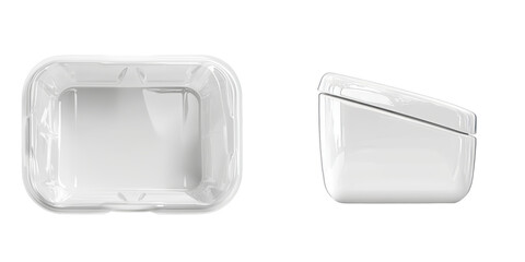 Leinwandbilder - Minimalist isolated mockups of modern packaging containers for product display and design purposes