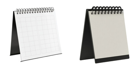 Poster - Minimalist mockups featuring blank desktop notepads for creative design projects and presentations