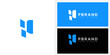 © JustPrint - Modern Abstract Blue P Brand Logo Design for Business