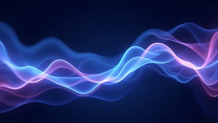 Wall Mural - Abstract Blue And Pink Wave Background