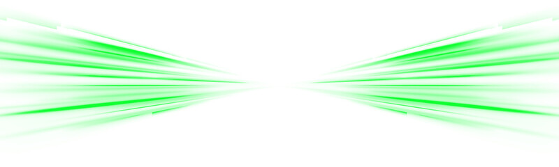 Wall Mural - neon green rays on a png vector background. futuristic abstract design with dynamic speed lines. gre