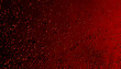 © Connect Images - Small water droplets scattered on a vibrant red surface creating a textured pattern. Blender 3D illustration