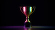 © StockWorld - Golden Trophy: Victory in Neon Glow - Award, Achievement, Success, and Celebration! Stunning Image for Winners & Inspiration!