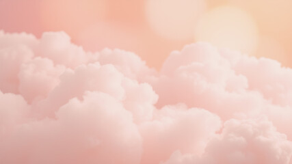 Wall Mural - soft pink cloudscape background image