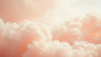 Wall Mural - soft pink cloudscape background image