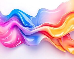 Wall Mural - a dynamic swirl of colors that flow together seamlessly