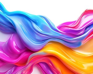 Wall Mural - a dynamic swirl of colors that flow together seamlessly