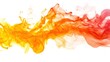 © yang - Dancing flames in orange and yellow, pure white backdrop. The raw energy of fire in motion.