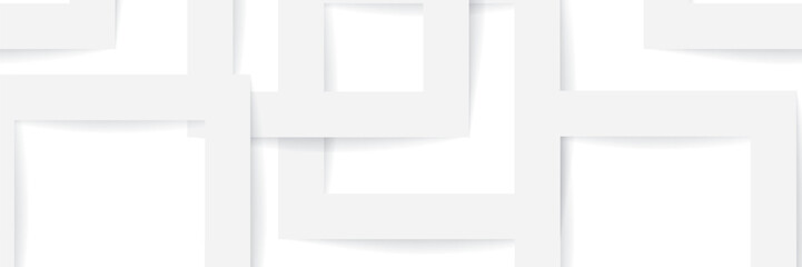 Wall Mural - 3d white geometric abstract background overlap layer on bright space with rhombus effect decoration.