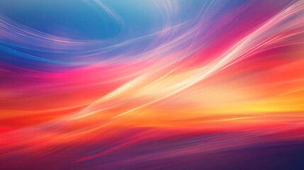 Wall Mural - Abstract depiction of colors flowing through a vibrant celestial canvas