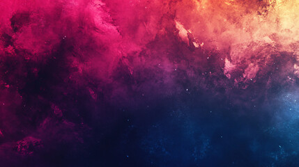 Wall Mural - Abstract painting featuring color gradients and ethereal celestial nebulas