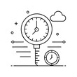 © Md - barometer icon, barometer vector illustration-simple illustration of barometer, perfect for barometer logos and icons