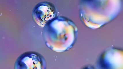 Wall Mural - abstract background floating fantasy bubbles