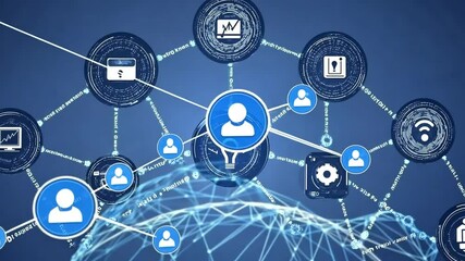 Global network digital users connecting, data exchange, worldwide