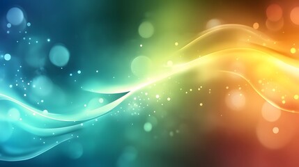 Wall Mural - a vibrant abstract design with flowing lines and shimmering lights.