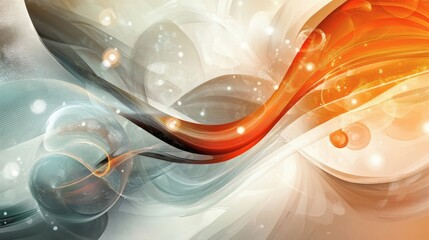 Wall Mural - abstract design with flowing colors and light effects.