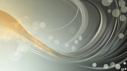 Wall Mural - abstract design with flowing lines and light effects.