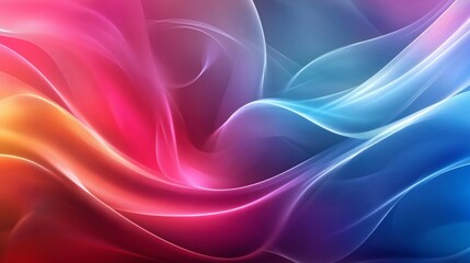 Wall Mural - abstract design of flowing, vibrant colors.