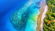 © Biggy - Stunning Aerial View of Vibrant Coral Reefs and Tropical Shoreline