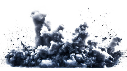 Wall Mural - a large cloud of smoke and debris is in the air