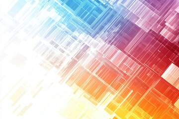 Wall Mural - abstract colorful geometric background with bright gradient patterns