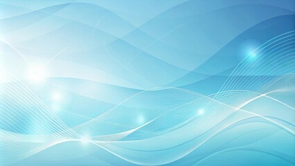 Wall Mural - abstract blue wave background with subtle glowing lines