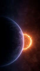 Wall Mural - earth and sun