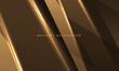 © Biod - Abstract modern trendy gold and brown color background with geometric dynamic glowing lines. Vector illustration