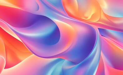 Wall Mural - the background features an abstract gradient of white and gray, accompanied by a halftone wave desig