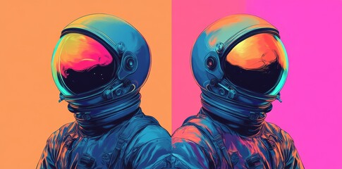 Wall Mural - this artwork is a surrealistic abstract illustration, presented as a 3d render with a vibrant and co