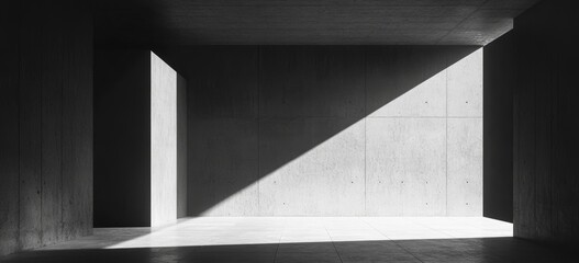 Wall Mural - a minimalist poster design featuring a grey, black, and white glowing abstract gradient shape set ag