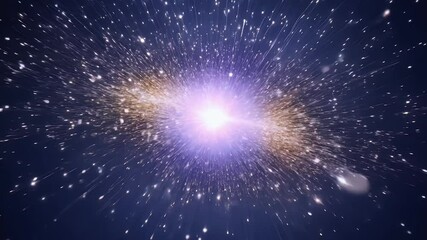 Wall Mural - Abstract depiction of a cosmic explosion in deep space, resembling the Big Bang