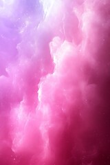 Wall Mural - Pink and purple nebula cloudscape.