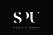 © Mahamud - SPU abstract letter logo design. This logo is designed by three abstract letters.