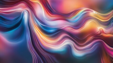 Wall Mural - abstract colorful swirling waves background.